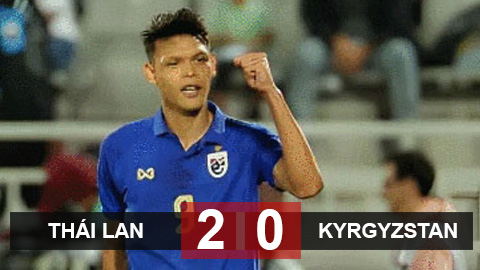 Kết quả Thái Lan 2-0 Kyrgyzstan: Thái Lan lấy lại danh dự cho Đông Nam Á